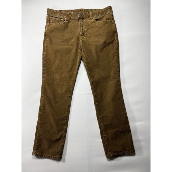 American Eagle Flex Men's Tapered Leg Tan Corduroy Pants - Size 36x28.5 - Picture 1 of 7